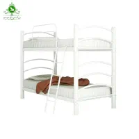 تخت فلزی دو طبقه با تشک سالم و نو...
