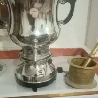 سماور نو قدیمی اصلا استغاده نشد نو نو