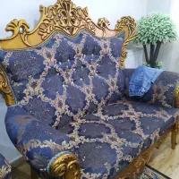 مبل ۷ نفره سلطنتی|مبلمان خانگی و میز عسلی|آستانه اشرفیه, |دیوار