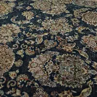 دو عدد فرش گرد|فرش|رودهن, |دیوار