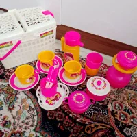 اسباب بازی سبد اسباب بازی و ماشین وادم آهنی