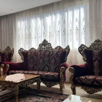 مبل استیل ۹نفره وویترین