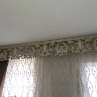 فروش کتیبه پرده سفیدطلایی|پرده، رانر، رومیزی|تهران, آبشار تهران (دریاچه)|دیوار