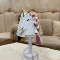 آباژور مکرومه دخترانه اسب تکشاخ