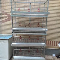 قفس چهار طبقه دست ساز و محکم و با دوام بلدرچین