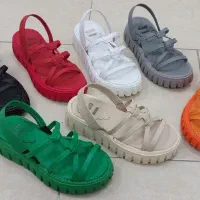 صندل فقط سبز نارنجی طوسی