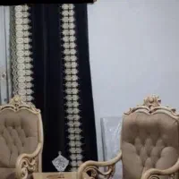 پرده حریر با دو تا دستک|پرده، رانر، رومیزی|زابل, |دیوار