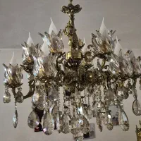 ۴عدد لوستر برنجی|لوستر و چراغ آویز|اردبیل, |دیوار