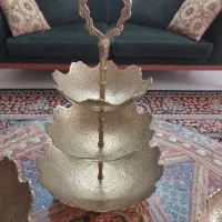 سرویس پذیرایی برنجی هندی.کاملا نو|ظروف سرو و پذیرایی|گنبد کاووس, |دیوار