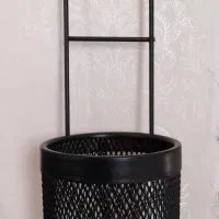 جاقاشق چنگالی تمام استیل رنگ مشکی کوره ای