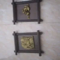 تعدادی تابلوی تزئینی چوبی وچرم ونقاشی|تابلو، نقاشی، عکس|میاندوآب, |دیوار