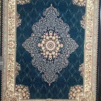 فرش صفاریان طرح شهناز زمینه سرمه‌ایی ۱۲۰۰شانه|فرش|شیراز, عادل آباد|دیوار