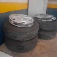 ۴حلقه رینگ لاستیک وقالپاق تارا و کمک جلو سمت شاگرد