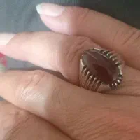 انگشتر عقیق یمنی فوق‌العاده زیبا