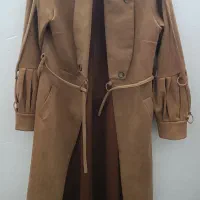 پالتو بلند خردلی بسیار شیک