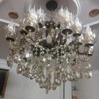 لوستر برنز ۱۰شاخه و۲۰شعله