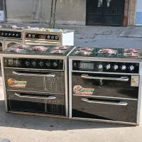 اجاق گاز صفحه شیشه و استیل مدل مدرن/نگین پارس/تکنو|اجاق گاز و لوازم برقی پخت‌وپز|مشهد, طلاب|دیوار