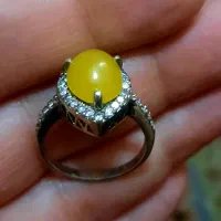 انگشترنقره زنانه عیار۹۲۵ بانگین عقیق زیبا