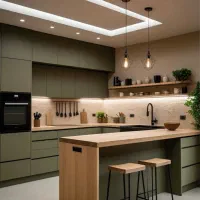 کابینت مدرن، رنگ‌بندی متنوع کد(۵۰۰۵)