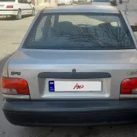 پراید نقره ای مدل ۸۶ دوگانه