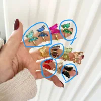 انگشتر پروانه ای کریستالی ۶۵ تومن|زیورآلات و اکسسوری|تهران, شکوفه|دیوار