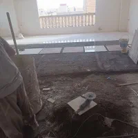 کاشی کاری  کف دیوار پله