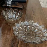 سرویس بلور  ۱۸ نفره شامپاینی|ظروف سرو و پذیرایی|ازنا, |دیوار