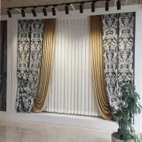 پرده کاغذ دیواری وچمن