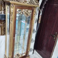 گنجه تمیز وبدون خط رنگ طلایی|بوفه، ویترین، کنسول|قائن, |دیوار