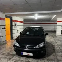 پژو ۲۰۶ مشکی تیپ ۵ تکبرگ ۱۳۹۶