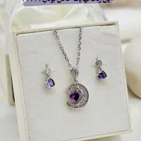 نیم ست دخترانه جنس نقره ۹۲۵ ضمانتی|بدلیجات|شهرضا, |دیوار