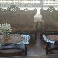 مبل سلطنتی ۹ نفره|مبلمان خانگی و میز عسلی|شاهین‌شهر, اقبال لاهوری|دیوار