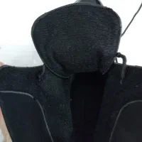 بوت زنانه مشکی چرم بنددار|کیف، کفش، کمربند|باغستان, |دیوار