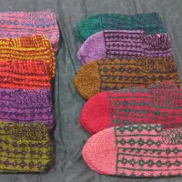 جوراب دستبافت / گیوه / جوراب / دستبافت|لباس|اردبیل, |دیوار