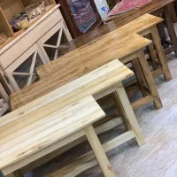 نیمکت های چوبی|صندلی و نیمکت|قم, باغ کرباسی|دیوار