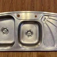 سینک ظرفشویی توکار دو لنگه