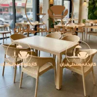 میز و صندلی پلاستیکی نهارخوری غذاخوری کافه طرح۷۶۵