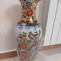 یک جفت گلدون.چینی عتیقه