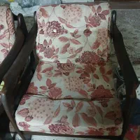 مبل شیش نفره راحتی چوب گردو|مبلمان خانگی و میز عسلی|محمدشهر, همایون ویلا|دیوار