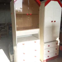 کمد لباس و بوفه چوبی قفسه دار با قیمت مناسب