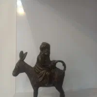 مجسمه ملانصرالدین گلدان مسی قلم مجسمه