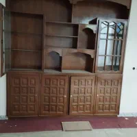 کمد دیواری کابینت دروپنجره چوبی وکارکرده