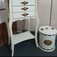 بوفه آینه وکنسول. سطل آشغال. میز تلفن