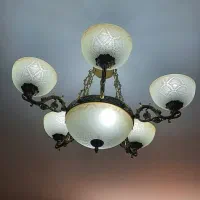 لوستر ۵ شاخه|لوستر و چراغ آویز|اصفهان, همدانیان|دیوار