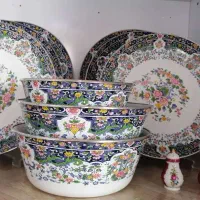 تعدادی وسیله پذیرایی ودکوری|کلکسیون اشیاء عتیقه|سنندج, |دیوار