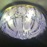 لوستر سقفی طلای و نقری