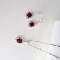 نیم ست نقره زنانه