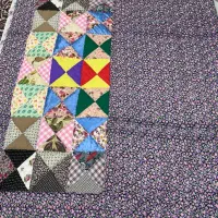 لحاف دونفره انتیک دست دوز چهل تیکه|رختخواب، بالش، پتو|تهران, اباذر|دیوار