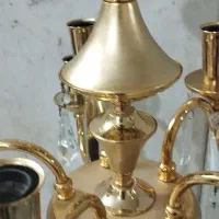 لوستر آب طلا در حد نو به بالاترین قیمت|لوستر و چراغ آویز|مشهد, احمدآباد|دیوار