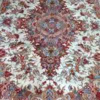 قالیچهدستباف تبریز گل ابریشم خطیب مرینوس علیا پشم|فرش|تهران, تهرانسر شرقی|دیوار